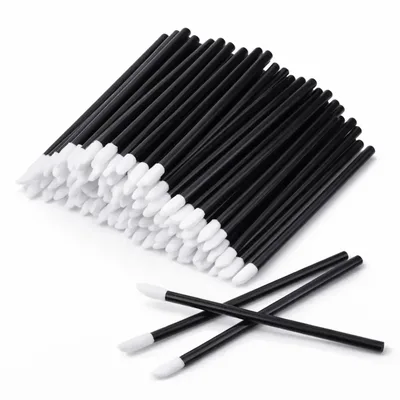 Kit 50 Pincéis Para Maquiagem Bastao Aplicador Gloss Bmed