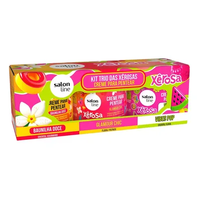 Kit Xêrosa Com 3 Cremes Para Pentear 180g