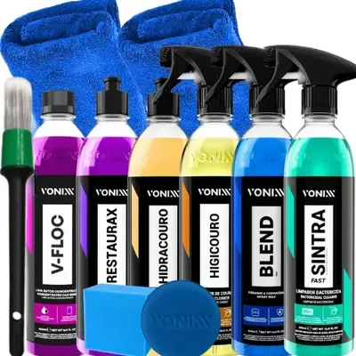 Kit Lavagem Automotiva Completa Profissional Produtos Vonixx