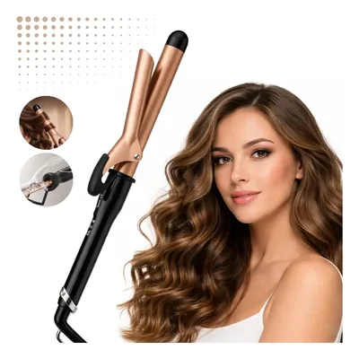 Modelador De Cachos Babyliss Bivolt Cerâmica Cachos Ondulado Dourado 127/220v