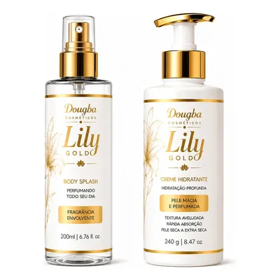 Kit Presente Lily Gold Hidratante + Body Splash