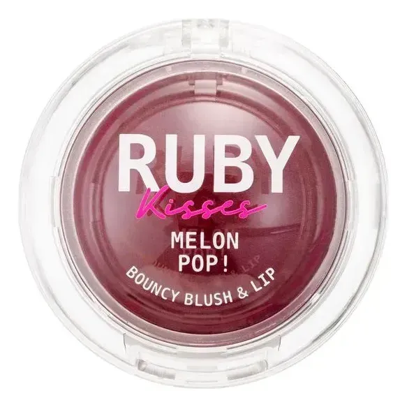 Ruby Kisses - Blush & Lip Bouncy Melon Pop - ( Cores ) Wine Pop