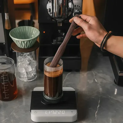 Icoffee Agitadores De Café De Em Madeira De Nogueira Pre Reutilizável-f31