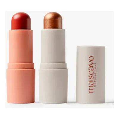 Kit Mascavo Blush Bastão Hibiscus 6g + Iluminador Brûlêe