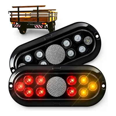 Par Lanterna Led Carretinha Jetski Reboque Blindada Bivolt