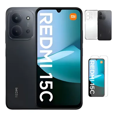 Celular Xiaomi Redmi 15c 128gb 4+4GB RAM Dual Sim Cor Preto