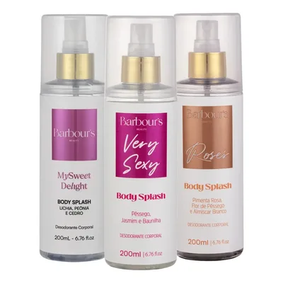 3 Body Splash Very Sexy Delight Roses Barbour's Beauty