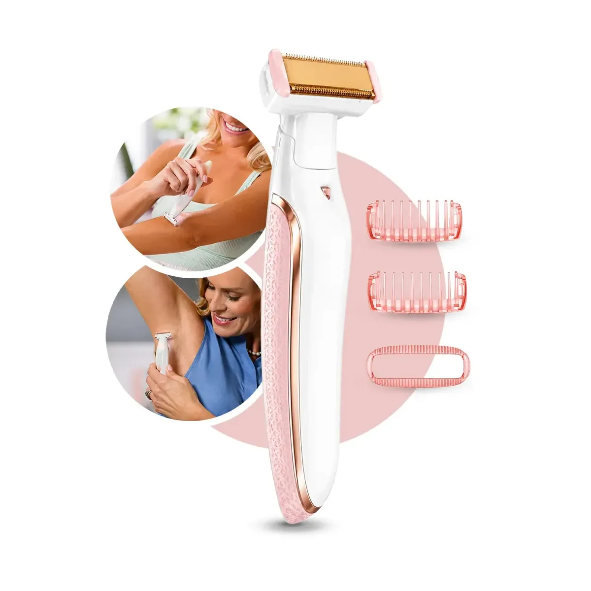 Depilador Elétrico Feminino Corporal Aparador Corpo Depilar Pelos Íntimos Recarregável Sem Fio
