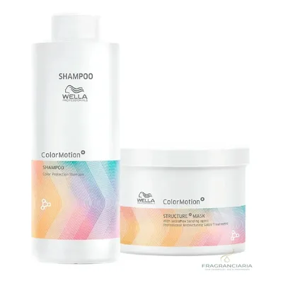 Kit Color Motion - Shampoo 1000ml + Mascara 500ml - Cabelos Coloridos - Proteção Da Cor - Wella Profissional