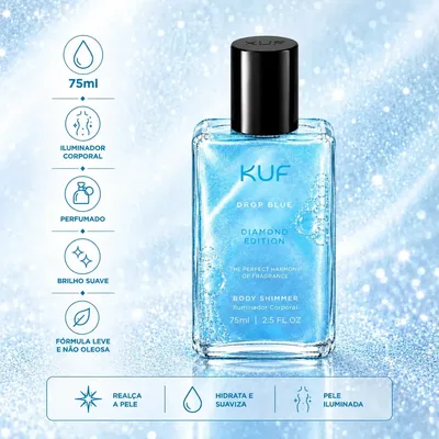 BodyShimmer Kuf Blue Diamond 75ml Importado