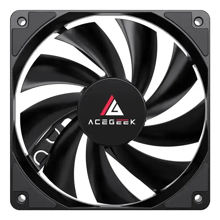 Ventoinha Acegeek Nocturn, 120mm, Preto, Ag-nocturn-bk