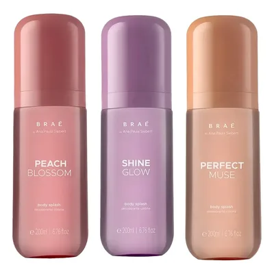 Braé By Ana Paula 3 Body Splash Peach + Perfect + Shine