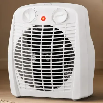 Aquecedor Elétrico 2 Em 1 Kian Branco 1800w Aq100 2 Níveis De Aquecimento + Ventilação
