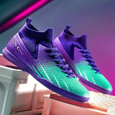 Chuteira Futsal Botinha Meinha Cano Curto Quadra Salão Roxo 39 Br
