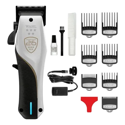 Maquina De Corte Wahl Vapor Ce Edição Limitada Preto E Branco
