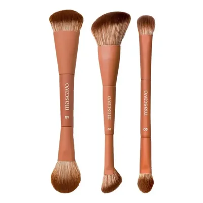 Kit Mascavo Pro Series Pincel De Maquiagem 01+02 + Pincel 05