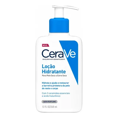 Cerave Loção Hidratante Corporal E Facial Sem Perfume 340ml Sem Fragancia