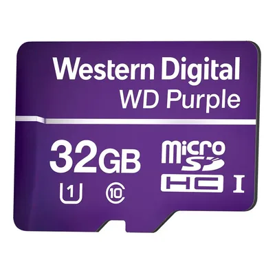 Cartão Micro Sd 32gb 16tbw Western Digital Purple