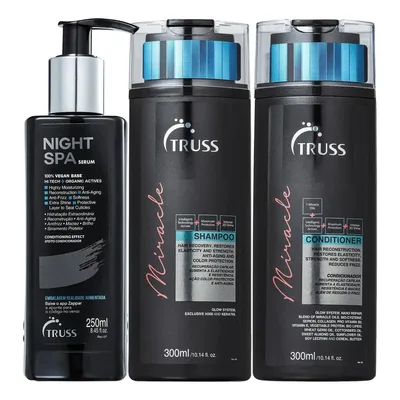 Kit Truss Miracle + Night Spa Trio Care (3 Produtos)