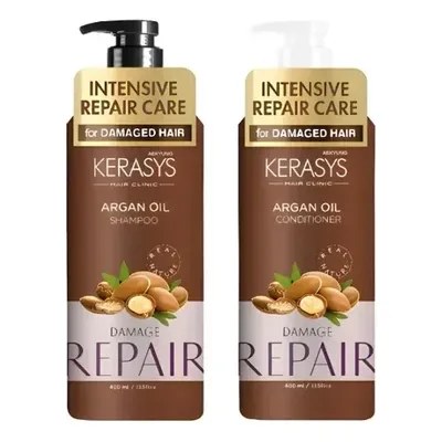 Kit Kerasys Argan Oil Shampoo 400ml + Condicionador 400ml