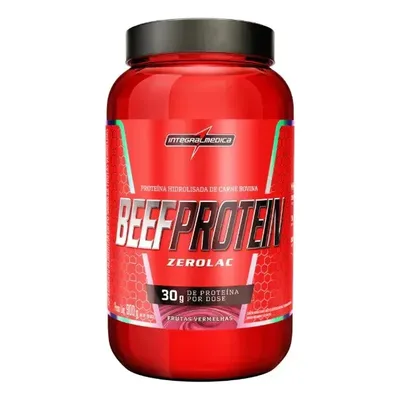 Suplemento Proteico + Integralmédica + Beef Protein + Zero Lactose E Sem Glúten + 900g Frutas Vermelhas Frutas Vermelhas