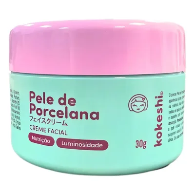 Creme Hidratante Facial Pele De Porcelana Kokeshi 30g