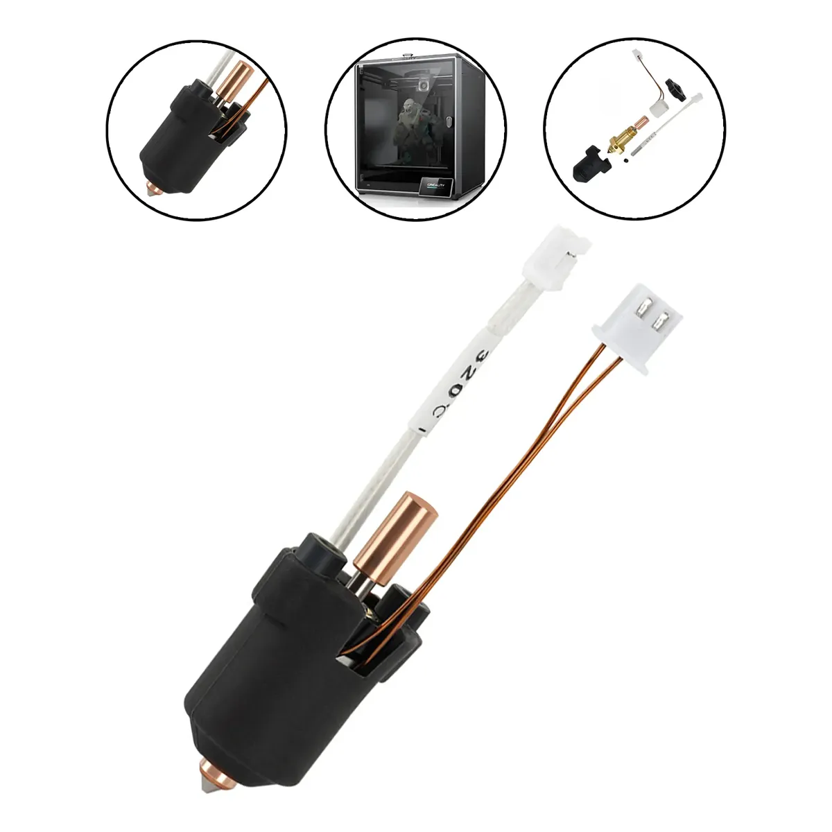 Kit Bico Cerâmico Troca Rápida Para Creality K1/k1c/k1 Max