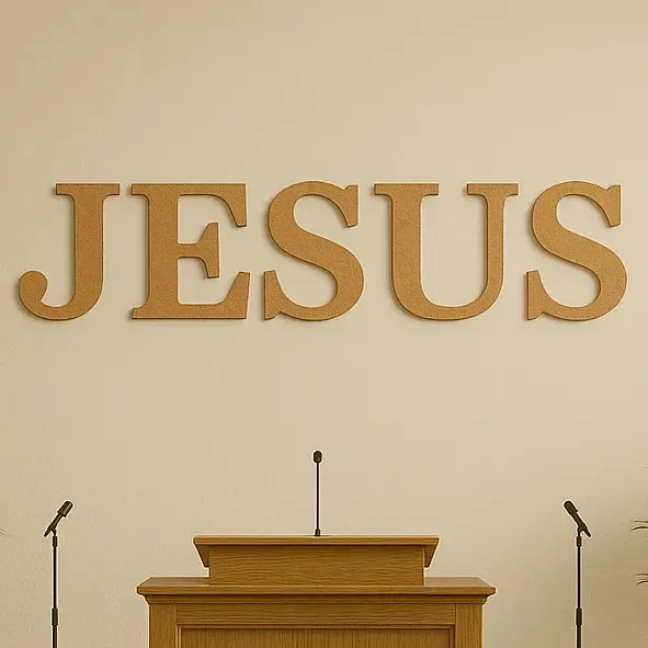 Letreiro De Parede Jesus Quadro Decorativo Para Sala Religio