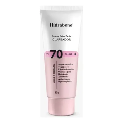 Hidrabene Protetor Facial Solar Fps 70 Toque Seco Antissinai