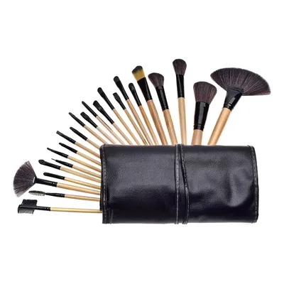 Kit 25 Pincéis De Maquiagem Profissional Maange Marrom