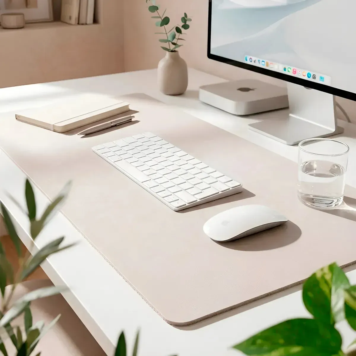 Mousepad Couro 70x30 Deskpad Antiderrapante Notebook Pc Gelo