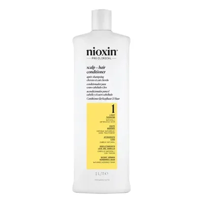 Condicionador 1000ml Nioxin Sistema 1 Volume Thinning Reduz a Quebras dos Fios e Fortalece Wella Profissional