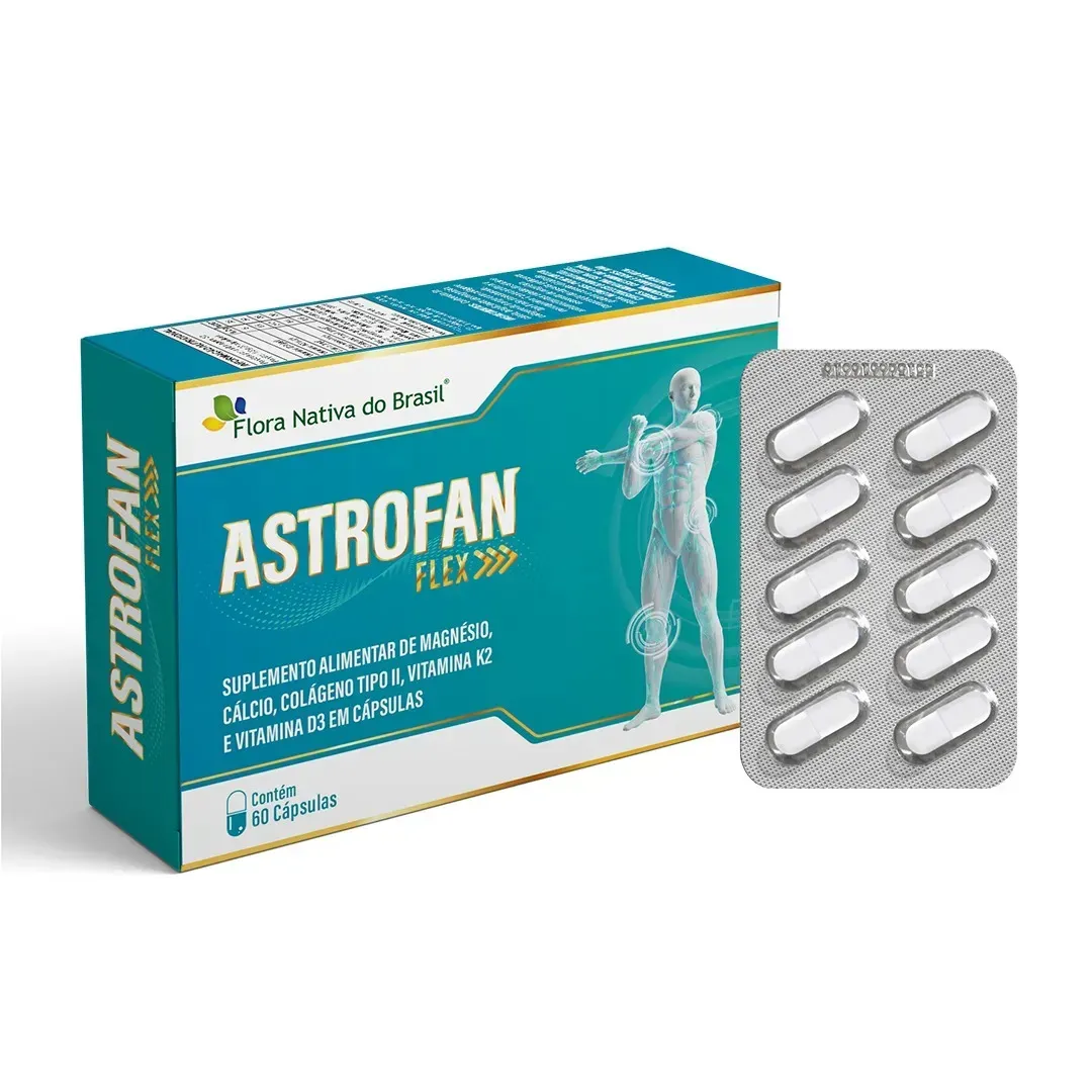 Colágeno Tipo II Astrofan da Flora Nativa, 60 Cápsulas de 500mg