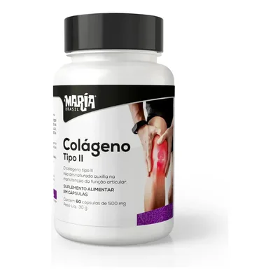 Colágeno Tipo 2 40mg com 60 Cápsulas para Articulações e Mobilidade Sem sabor - NatuYou