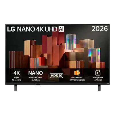 Smart TV LG 65'' 4K Ultra HD NANO AI Magic Webos 26 65UN85C HDR10 Bluetooth Wi-Fi Google Cast
