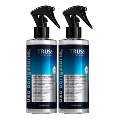 Kit 2 Uso Obrigatório 260ml Truss Profissional Protege Fios