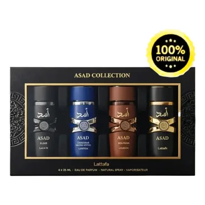 Kit Perfumes Asad Collection Masculino 4 Perfumes Miniaturas Importado Originais Lattafa