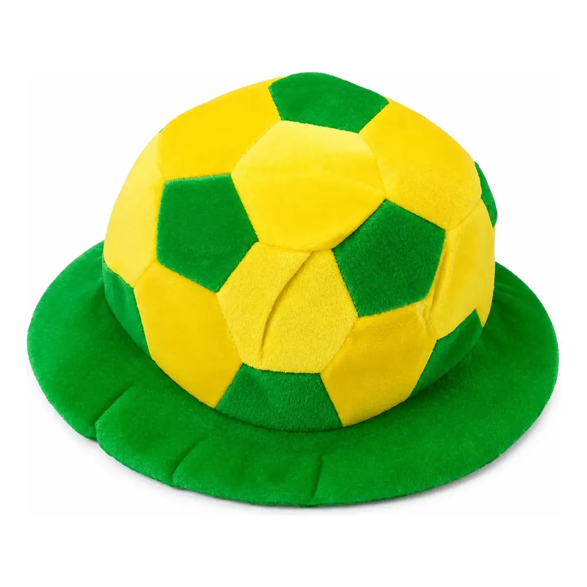 Chapéu De Bola Brasil Torcedor Futebol Copa Do Mundo 2026 Amarelo
