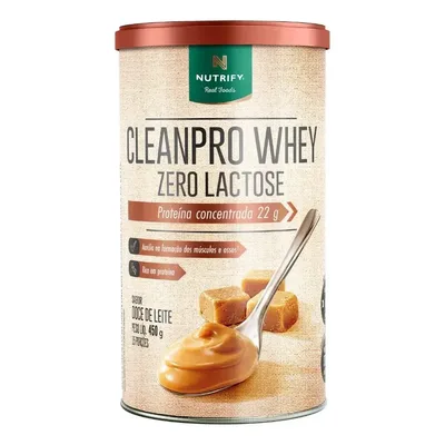 Proteína Clean Pro Whey Zero Lactose Nutrify Doce De Leite