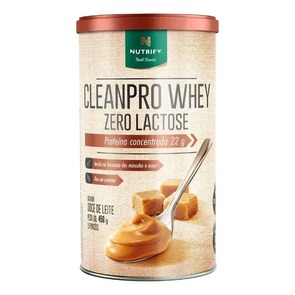 Proteína Clean Pro Whey Zero Lactose Nutrify Doce De Leite