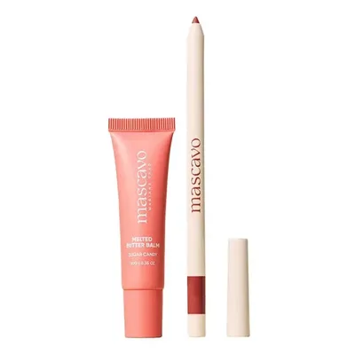Kit Mascavo Lip Sugar Candy 10g+lapiseira Labial Dusty Rose