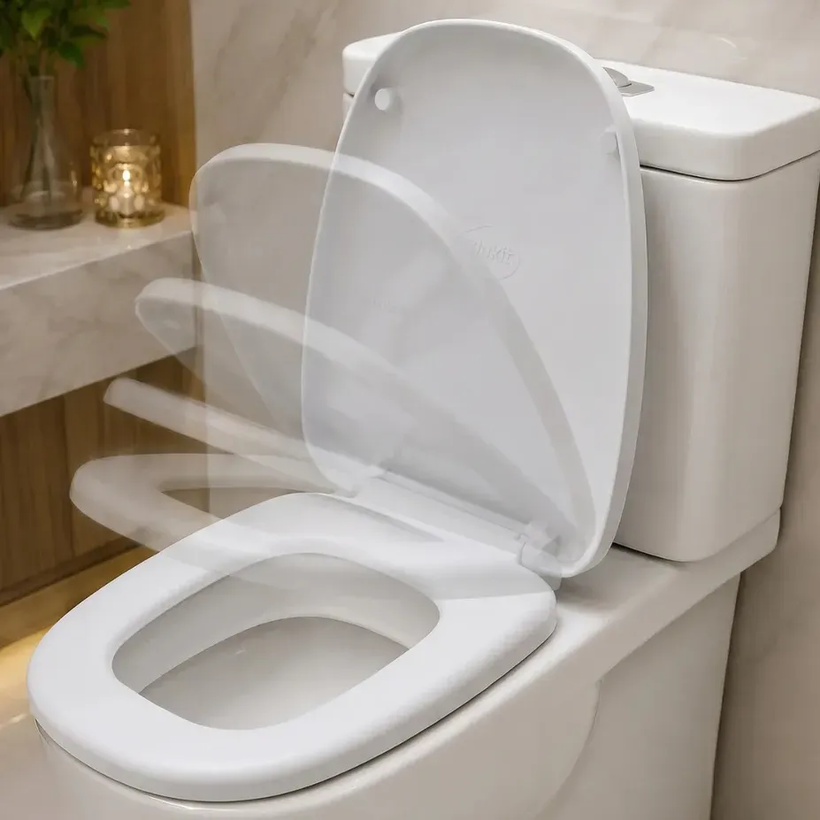 Assento Sanitario Branco Soft Close Monte Carlo Vaso Blukit Branco