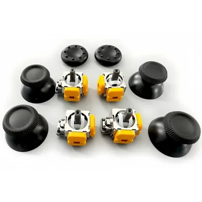 Analógicos Magnéticos Hall Effect Para Ps5 kit Com 4 Unidades E Capas,Botão Analógico Hall Effect Kit 10 Reparos Para Controle Ps5