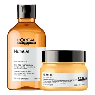 Kit Nutrioil Shampoo 300ml E Máscara 250g - L'oréal