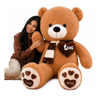 Urso Pelúcia Gigante 140 Cm Teddy Bear Pronta Entrega
