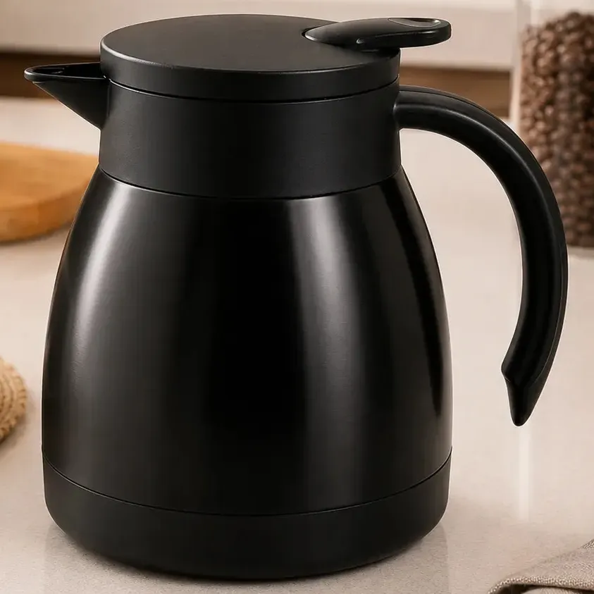 Bule Térmico Pítia de Aço Inox 500ml para Café e Chá Com Alça