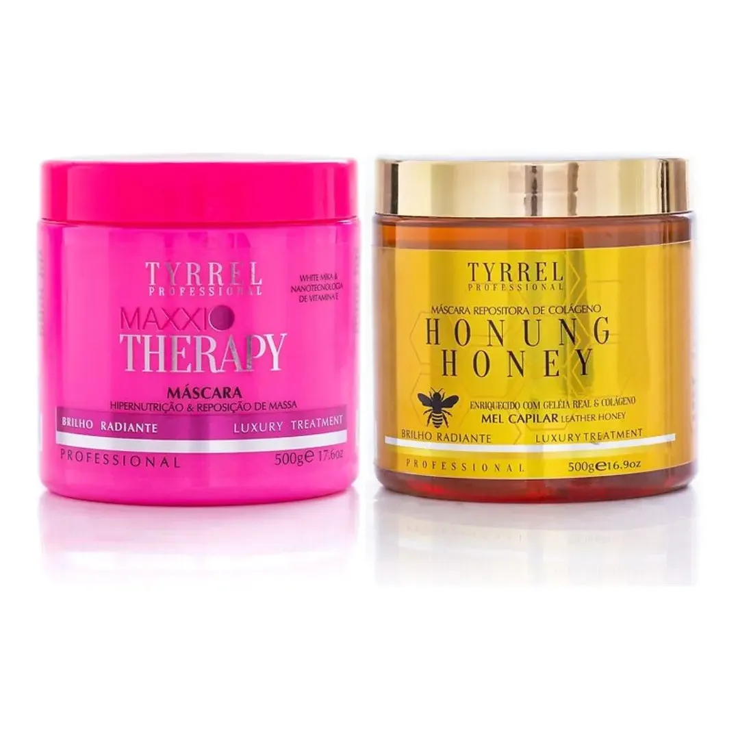 Tyrrel Máscaras Maxxi Therapy E Máscara Mel Capilar 2x500g