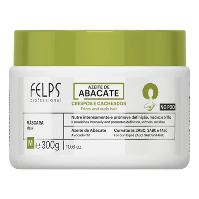 Felps Cachos Azeite De Abacate Máscara De Tratamento 300g