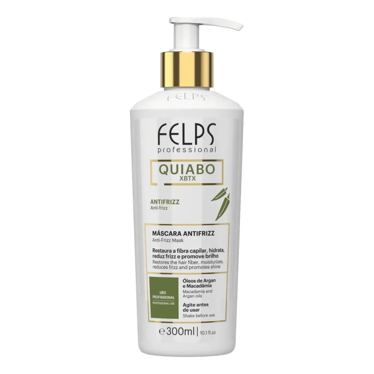Felps Nova Progressiva Xbtx De Quiabo Sem Formol 300ml