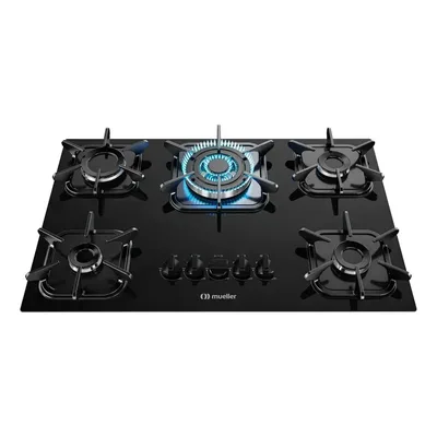 Cooktop Mueller 5 Bocas Com Queimador Tripla Chama - Bivolt